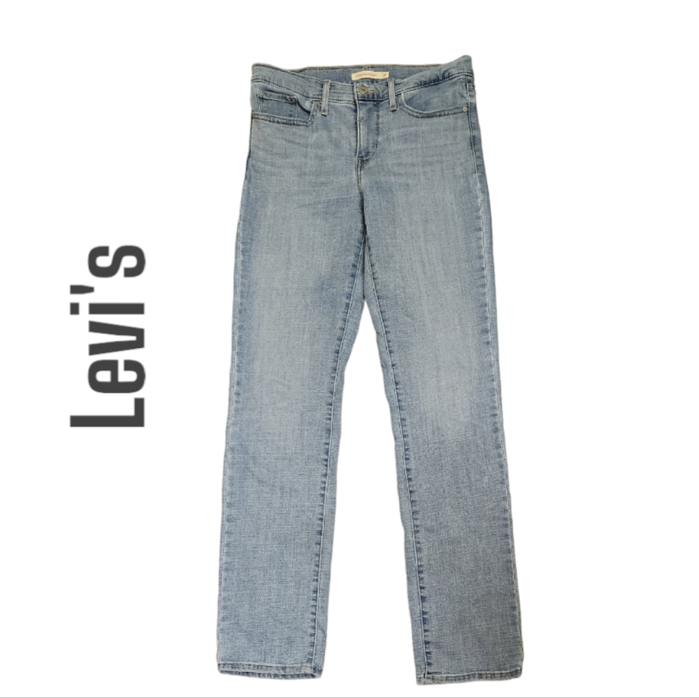 Levis 314 shaping Straight light wash denim jeans size 28